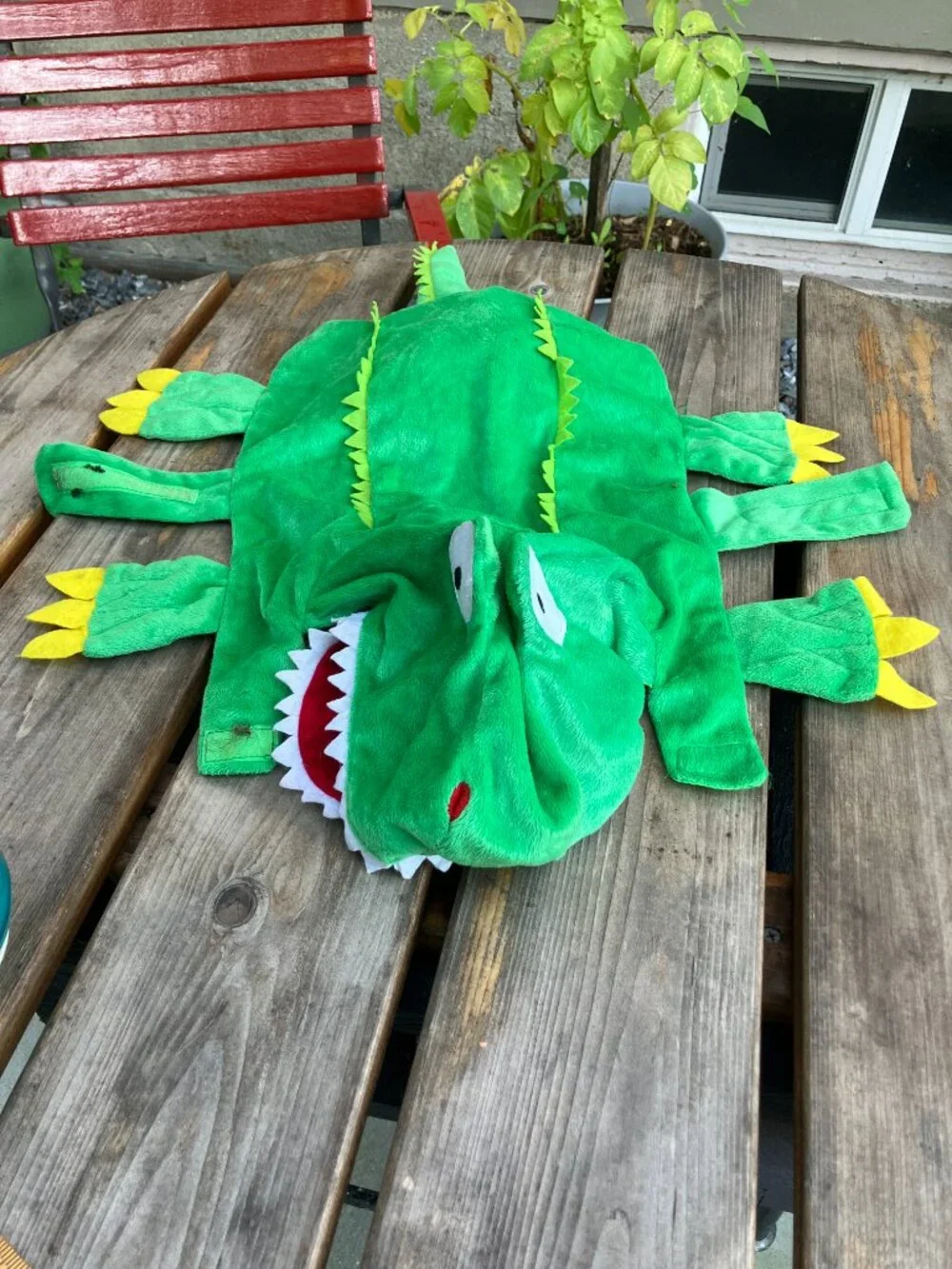 🎃 Alligator/Crocodile Dog Costume Medium Green Dog Costume! 🐾